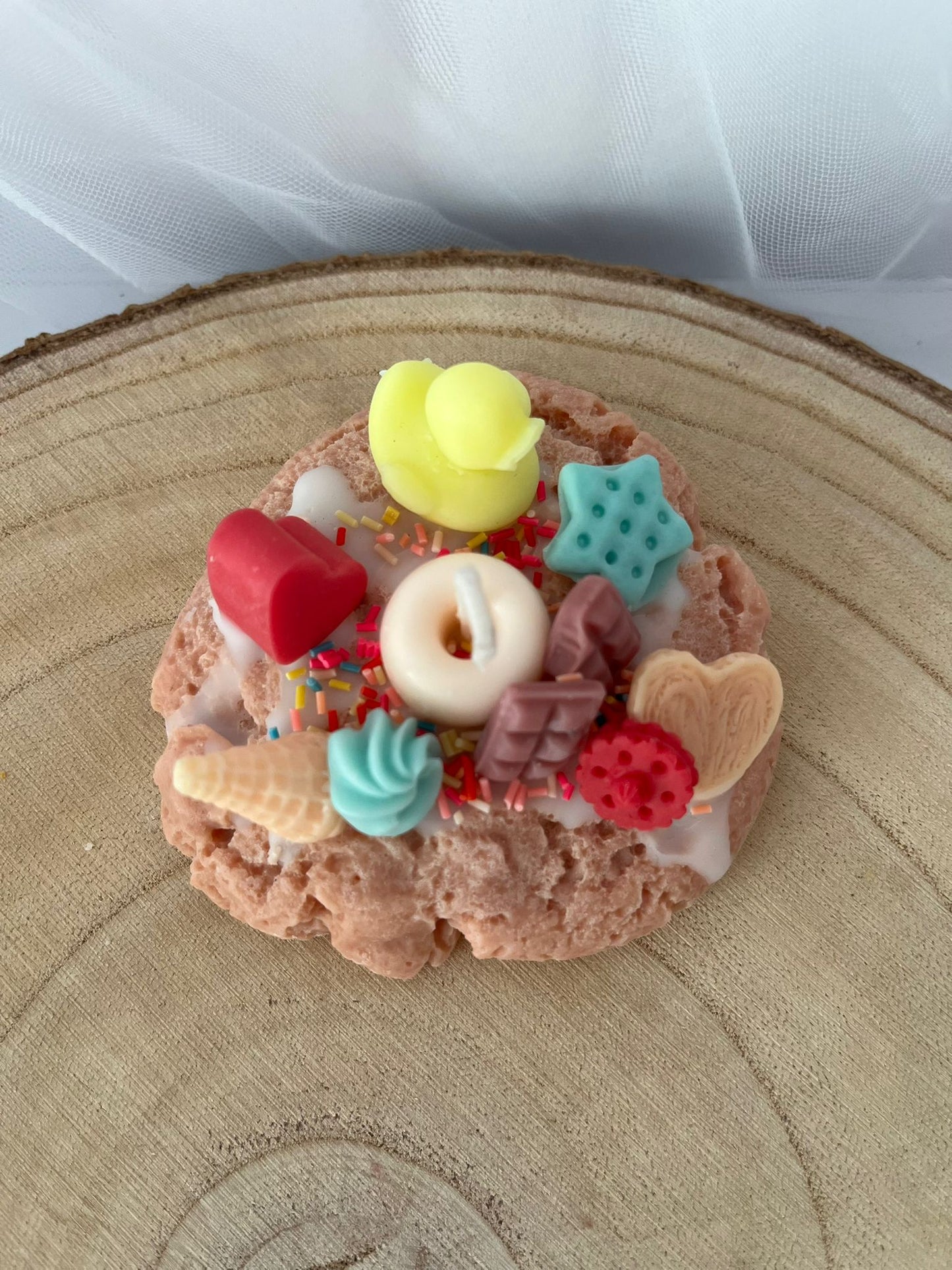 Vela galleta decorativa