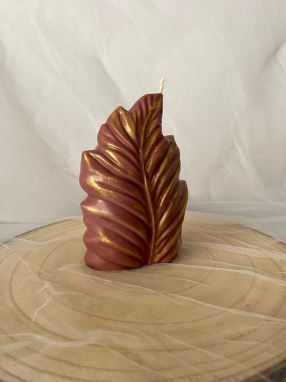 Vela hoja marrón