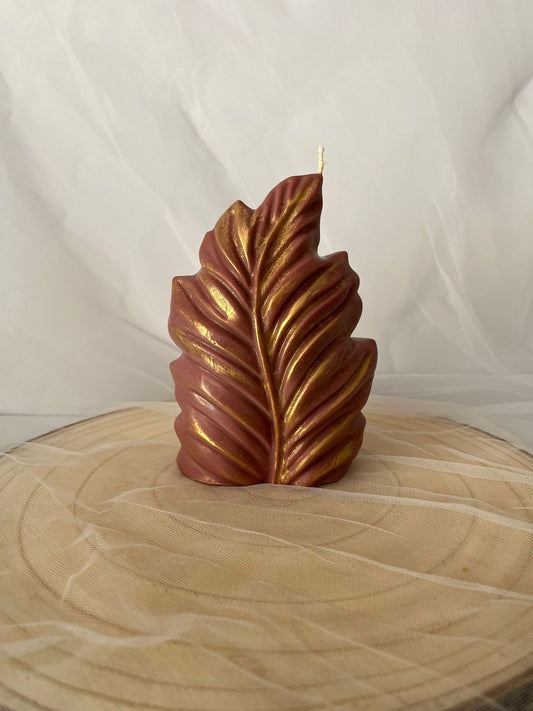 Vela hoja marrón