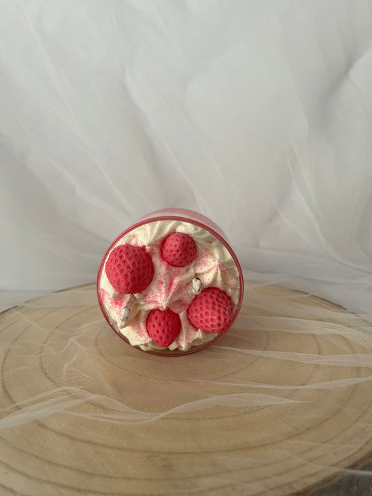 Vela de Fresa y Nata